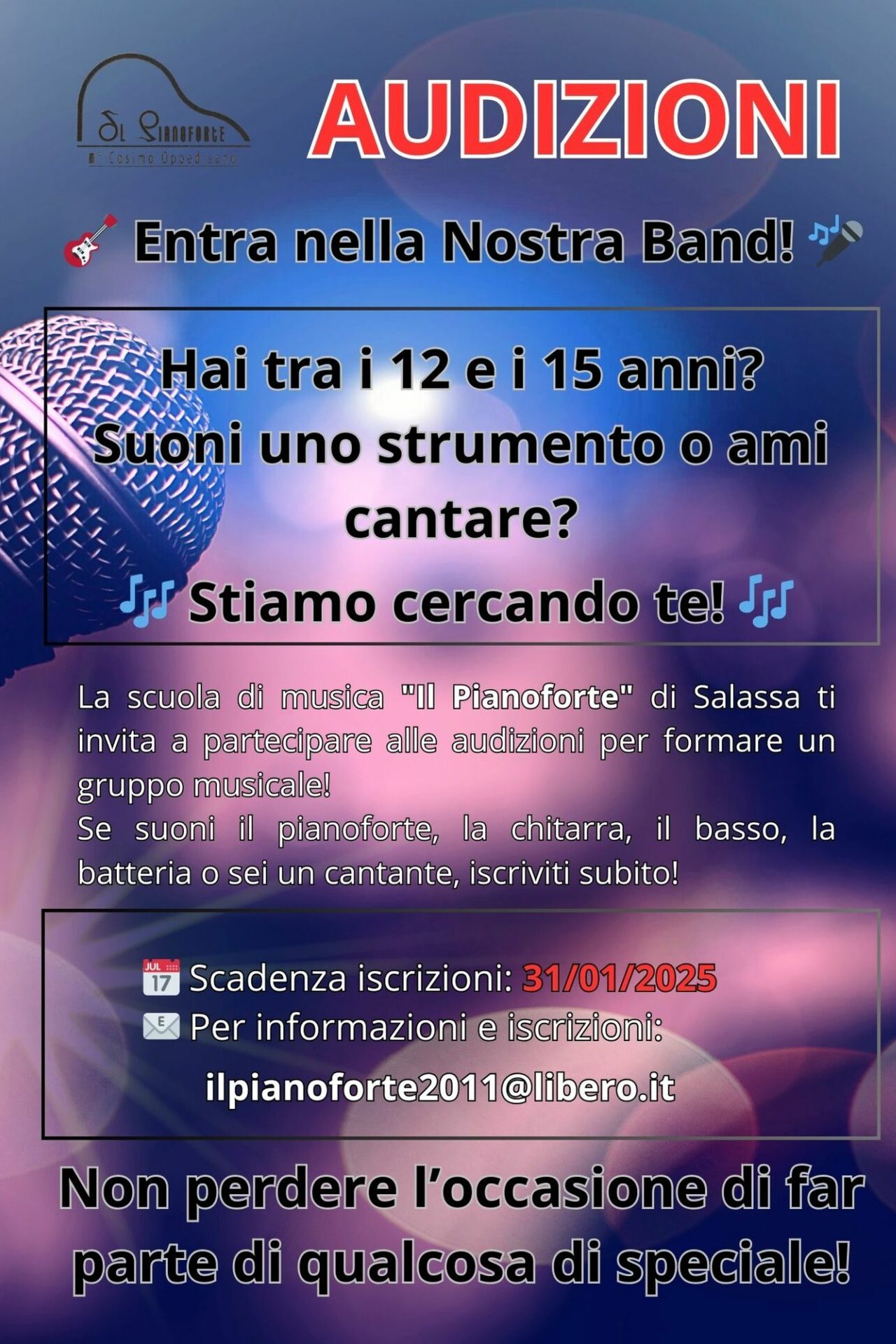 Il Volantino delle Audizioni